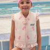 Maillot de Bain Flottant Fille : Ananas Rose - Boueelicorne.com