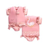 Maillot de Bain Flottant Fille : Cygne Royal - Boueelicorne.com