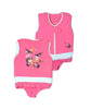 Maillot de bain flottant fille : Flamant Rose verso