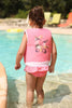 Maillot de bain flottant fille : Flamant Rose | Bouée Licorne